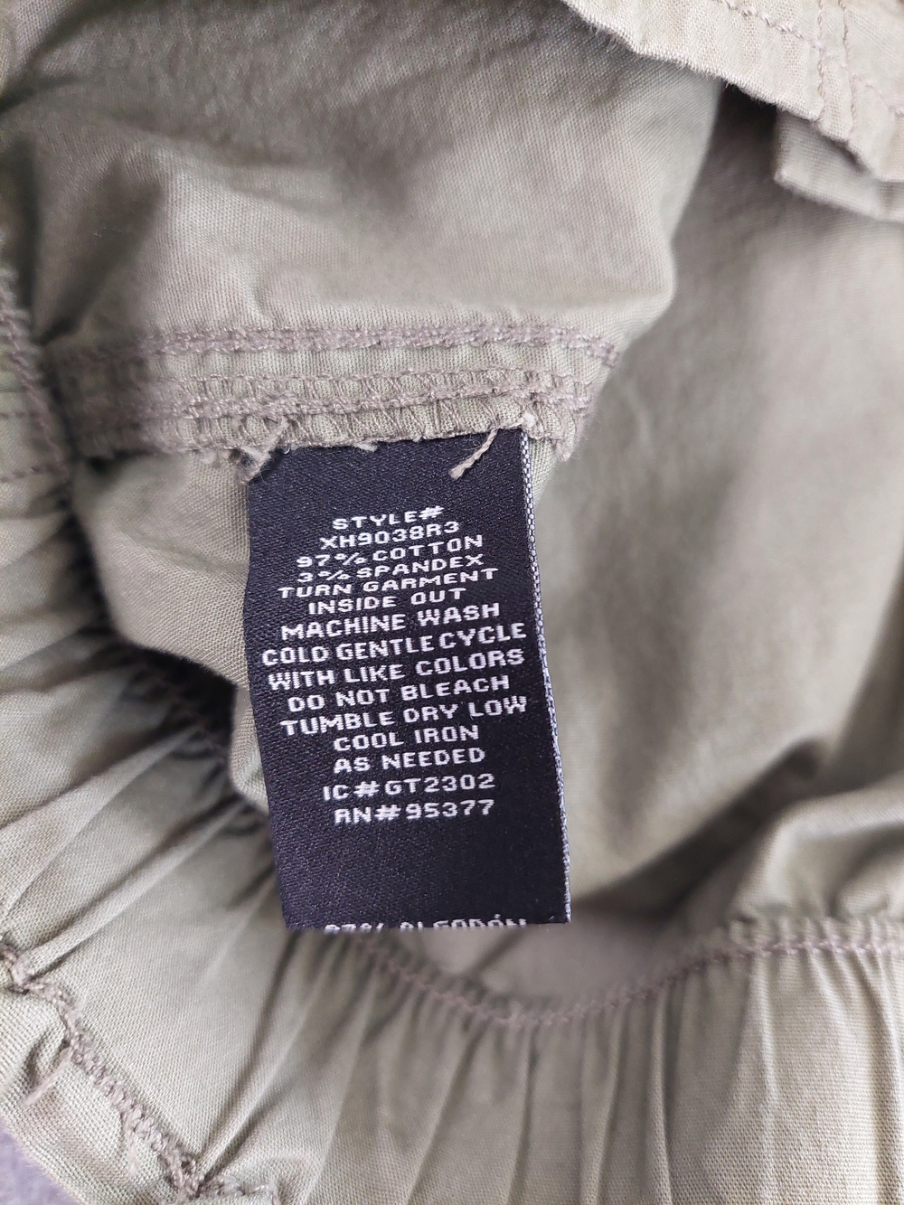 Sanctuary Getaway Utility Shorts Olive Khaki Green Cuffed Size S Elastic Waist - Picture 8 of 10
